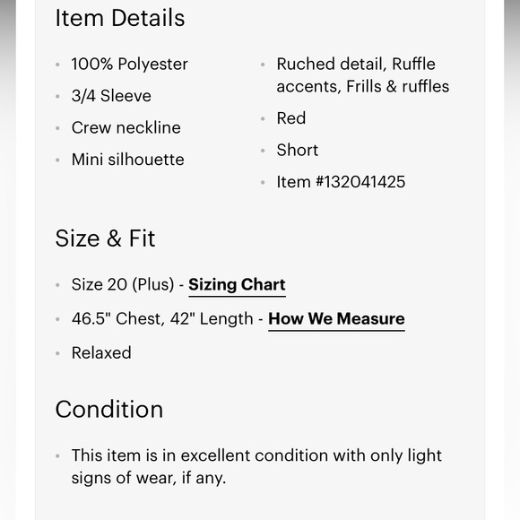 J. Crew Factory 3/4 Sleeve Red Floral Dress with ruffle waist details, US 20 - Picture 3 of 8